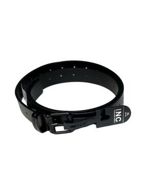 INC Men’s Black Leather Belt XL 42 44 $45 Macy’s NWT
